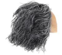 COMPUKAS Men's for Latex and Gauze Blended Masquerade Material Bald Wig with Realistic Appearance Lifelike Synthetic Adults Role Play Costume Parties Cosplay