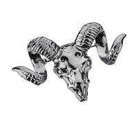 COMPUKAS Men's Goat Brooch Pin Silver Alloy Lapel Pin for Suit Coat Decorative Dress Accessory Versatile for Ties Hats Stylish Embellishment Fashion Jewelry