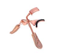 COMPUKAS Mini Practical Eyelash Curler Anti-Skid Handle Carbon Steel Abs Material Curling Eyelashes for Professional and Personal Use Charming Look