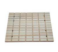 COMPUKAS Natural Wood Claws with Square Shape Scratching Board for Small Pets and Beige Colour, for Grinding Claws and Repetable Use, to Put the Cage or Pad the Pet's Foot
