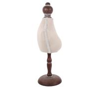 COMPUKAS Necklace Showcase Rack Bust Storage Rack Vintage Elegant Wood Lace Necklace Display Stand for Personal Use at Home and Retail Stores 14.15x6.68x4.72in