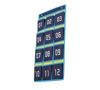 COMPUKAS Non Woven Cell Phone Holder Hanging Organizer Bag with Metal Hooks for Classroom Wall Door Storage Versatile Organizer for Calculators Jewelry and Small Items