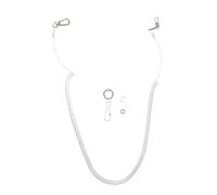 COMPUKAS Parrot Adjustable Harness Leash Lightweight Bird Training Chain 6m Flight Rope Size 15 Anklet Suitable for Pet Parrots Outdoor Flying Training Accessories