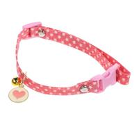 COMPUKAS Pet Collar Adjustable Polyester Cat Collar with Bell for Cats and Dogs Cozy Breathable for Photo Shoots and Christmas and Kittens
