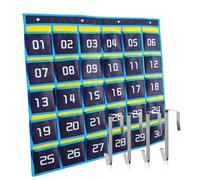 COMPUKAS Phone Storage Bag Hooks Wall Hanging Mobile Organizer for Classroom Office Bathroom Kitchen Storage Non-Woven Pocket Chart Holder
