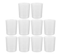 COMPUKAS Plastic Measuring Cups Graduated Cups for Rice Cooker 10pcs Made of Lightweight Pp Material, Portable Kitchen Measuring Tools Suitable for Camping and Cooking