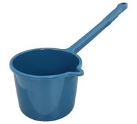 COMPUKAS Plastic Water Ladle with Ergonomic Handle for Bathing and Household Chores, Easy to Store Blue Kitchen Utensil Made of Sturdy Pp Material