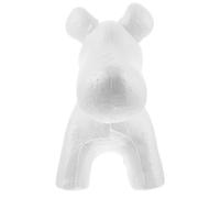 COMPUKAS Polystyrene Puppy Modelling Mould for DIY Crafts and Sculpture Decor, White Foam Material, for ’s Art Projects and Wedding Party Decorations