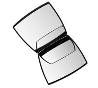 COMPUKAS Portable Compact Mirror for Women Lightweight Handheld Makeup Mirror with 2x Magnifying Can be Carried inside Your Bag for Travel and School