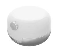 COMPUKAS Portable Lip Care Sample Jars with Builtin Silicone Lip Brush and Divided Storage Abs+pp Material for Travel and Home Use