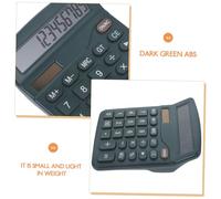 COMPUKAS Portable Solar Desk Calculator Lightweight Small Calculator with Large Buttons for Students Office School Simple Mathematical Operations