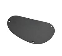 COMPUKAS Professional Black Plastic Electric Guitar Back Pickguard Plate 155mm Long with Break Resistance and Decorative Effect for Replacement Accessories and DIY Guitar Parts