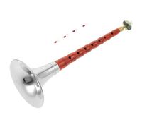 COMPUKAS Professional Chinese Suona Wood Wind Instrument F-key Ebony for Beginners and Children with Red Sandalwood Reed Set Musical Instrument for Practice and Performance Random Color