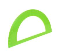 COMPUKAS Protractor Semicircular Plastic Math Protractors Metric Ruler for Blind Students Wear Resistant Design, Simplifying Operations, Blind People Gadgets and Back to School Party