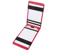 COMPUKAS Pu Leather Golf Scorecard Holder in Pink Lightweight and Water-resistant Portable Golf Score Notepad for Outdoor Use Notebook