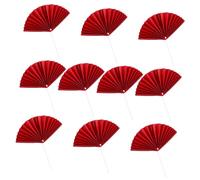 COMPUKAS Red Fan Shaped Cake Toppers Birthday Party Decorative Picks Premium Paper Material Bright Design for Valentines Day Celebration and Photo Moments