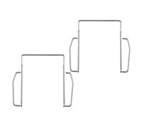 COMPUKAS Replacement Metal Belt Clips Lightweight 2pcs Universal Compatibility for Wireless Microphone Bodypack Transmitters Suitable for Stage Equipment and Live Broadcasts