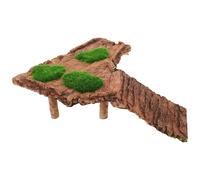 COMPUKAS Resin Turtle Basking Platform Stable Aquarium Tank Accessory for Turtles Amphibians Frogs Smooth Hard Surface Climbing and Sun Bathing Deck for Reptile Habitat