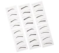 COMPUKAS Reusable Eyebrow Stencil Kit with Delicate Paper Design for Women 6 Pcs Useful Makeup Tool for Eyebrow Shaping