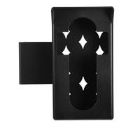 COMPUKAS Ring Doorbell Mount Angle No Drill Holder Cover Anti-Theft Black 1 Set for Apartment Smart Home