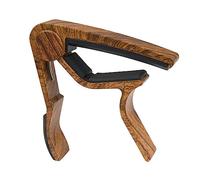 COMPUKAS Rosewood Grain Acoustic Guitar Capo Trigger Clamp for Classical and Electric Guitar Strong Spring Clamp with Scratch-resistant Finish Suitable