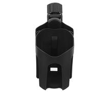 COMPUKAS Rotatable Wheelchair Cup Holder with Phone Stand Adjustable Stroller and Walker Drink Holder for Bike and Mobility Scooter Accessories Secure Outdoor Bottle Rack for Elderly and