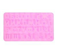 COMPUKAS Russian Alphabet Silicone Fondant Mold for Cake Decorating and Candy Making, Easy to Demould, Freezer Safe, for Home and Cake Shop Baking