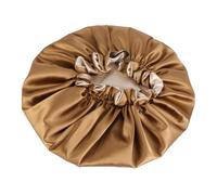 COMPUKAS Satin Shower Cap Made of Imitated Silk Fabric for Women with High Elasticity and Easy to Store Features Large Size with Double Layer Design for Bathing and Cleaning The Face