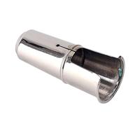 COMPUKAS Sax Cap Metal Cap Tenor Saxophone 3.31x1.5x1.5 Inch Silver C53c Size L Prevents Falling on Mouth Easy to Carry for Saxophone When Not Using The Instrument