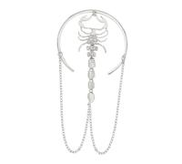 COMPUKAS Scorpion Upper Arm Cuff Bracelet Rhinestone Open Adjustable Armlet Band Punk Style Women Jewelry