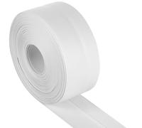 COMPUKAS Self Adhesive Caulk Tape Pvc Material and 1 Roll for with, Tidy Tape Feature, Supports 90 Degree Folding, Tub Caulking Strip Bathtub Sealant Bathroom and Kitchen Wall Sealing