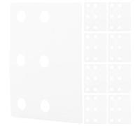 COMPUKAS Self-Adhesive Hole Reinforcement Stickers Planner Stickers Round 50pcs PET White Reinforcement Labels, Lightweight for Paper Binders and Notebooks for School and Office Use
