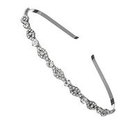 COMPUKAS Shiny Rhinestone Diamond Headband for Lady Elegant Headdress for Party Birthday Bridal Hair Accessories Shiny Rhinestone Lady Chic Hairband