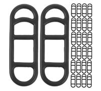 COMPUKAS Silicone Bike Mount Strap Flexible Elastic Silicone Bands for Bicycle Lights 40pcs with Universal Compatibility and Lightweight Design and Daily Commutes and Long Distance Cycling