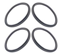 COMPUKAS Silicone Seal and Easy to Install with Good Sealing Performance Juicer Gaskets 4pcs for Juicer Replacement Parts Black Compatible with Mixer and Blender Accessories