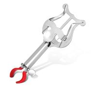 COMPUKAS Silver Iron Trumpet Lyre Clip Coated Clamp Music Stand Holder for Marching Band Compatible with Clarinet Trombone Oboe Lightweight Portable Sheet Music Holder