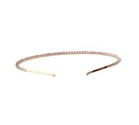 COMPUKAS Simple Diamond Headband Fashion Crystal Hair Accessory for Women Party Headwear Bridesmaid Headdress for Wedding Performance
