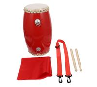 COMPUKAS Simple Waist Drum Drum Skin and Carrying Strap Traditional Chinese Percussion