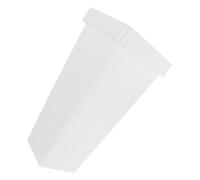 COMPUKAS Simple White Plastic Flower Wake Bucket for Office and Gardening Use, Modern Rustic Style Vase Container for Fresh Flower Arrangements and Home Décor