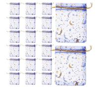 COMPUKAS Small Drawstring Organza Pouches Chic Tiny Bags 50pcs Elegant Cloth Mesh Bags for Jewelry and Candy Storage for Weddings and Graduation Period Organiser for Party Favors