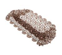 COMPUKAS Soft and Comfortable Multifunctional Design for Women and Seniors Coffee Polyester Lace Headband Hair Accessory Stylish Boho Vintage Wide Stretch Suitable for Yoga and Running