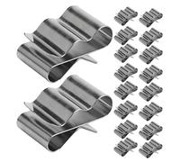 COMPUKAS Solar Cable Clips that Can Hold 30pcs Grooves Design Stainless Steel Compact Cable Fixing Clips for Trailers and Photovoltaic Panels for Solar Panel Accessories