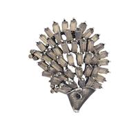 COMPUKAS Stylish Alloy Hedgehog Brooch Pin for Women, Creative Animal Accessory Embellishment, for Coats and Dresses, Lovely Cartoon Design