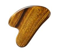 COMPUKAS Tiger's Eye Gua Sha Board Massage Tool for Face and Body Ergonomic Dolphin Shape for Easy Scraping Therapy Portable Natural Stone Scraping Plate for Relaxation and Improvement
