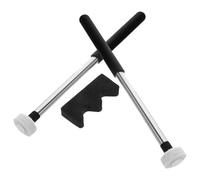 COMPUKAS Tongue Drum Mallets Intuitive and User-friendly Design 2 Pairs with Felt and Anti- Rubber Handles, Aluminium Alloy Construction for Meditation and Yoga Practice