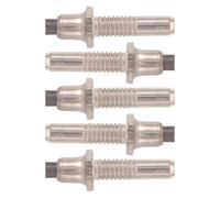 COMPUKAS Trekking Pole Tips 5pcs with Hexagonal Threaded Connection Tungsten Steel Replacement for Enhanced Strength and Anti-slip Grip, Suitable for Outdoor Climbing and Mountain Hikes