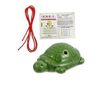 COMPUKAS Turtle Shape Ocarina Lightweight Beginners Ocarina Flute White Porcelain with Lanyard Beautiful Natural Sounds for Students and Music Lovers Random Color
