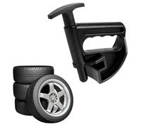 COMPUKAS Tyre Changers for Efficient Tyre 2 Pcs Wheel Changing Drop Center Tools with Bead Clamps, Lightweight Plastic Car Rim Changer for Easy Removal of Car Wheel Tires, Pull-out Design
