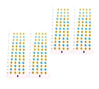 COMPUKAS Ukulele Fingerboard Stickers 4 Sheets Pvc Practice Guide for Beginners Easy to Understand Fretboard Marker Labels Suitable for Ukulele Learning and Finger Placement