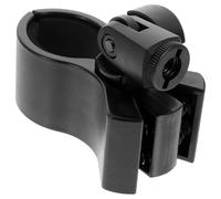 COMPUKAS Universal Plastic Microphone Clip Holder with Fast Access and Firm Grip, Black Mic Clip for Portable Microphone Stands Suitable for Studio and Live Performance